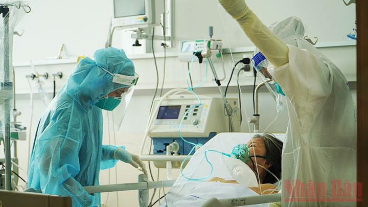 Điều trị và chăm sóc bệnh nhân mắc Covid-19.