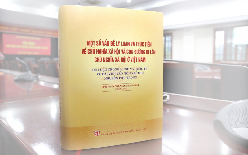 Cuốn sách “Một số vấn đề lý luận và thực tiễn về chủ nghĩa xã hội và con đường đi lên chủ nghĩa xã hội ở Việt Nam”. (Nguồn: Tạp chí Tuyên giáo)