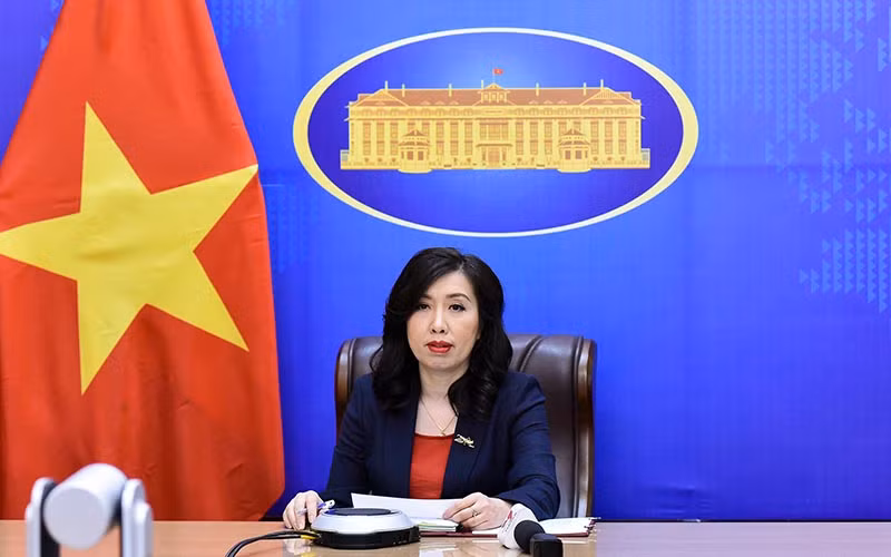 Người phát ngôn Bộ Ngoại giao Lê Thị Thu Hằng.