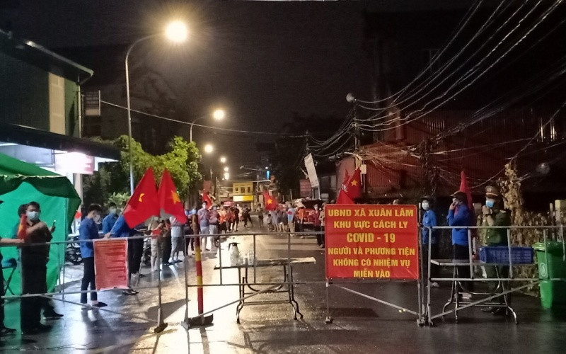 Kết thúc thời gian cách ly y tế ba thôn đầu tiên tại xã Xuân Lâm.