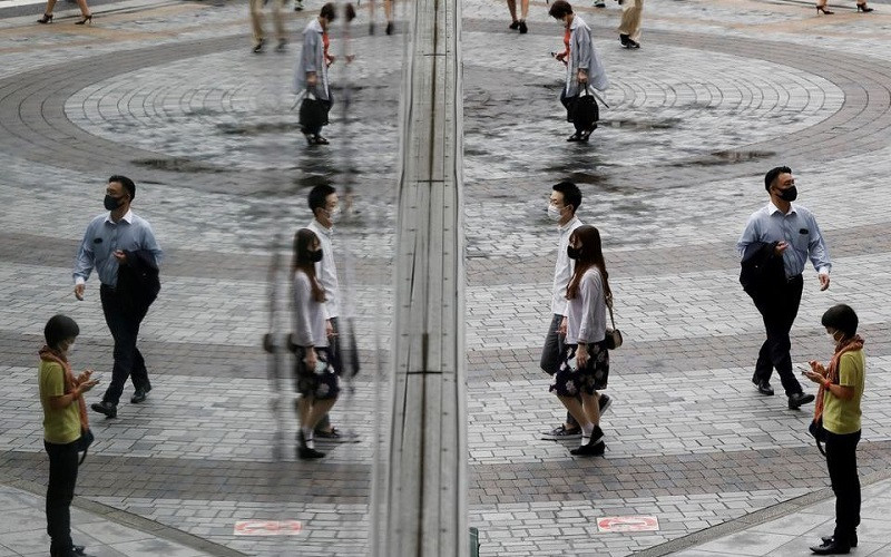 Hiện Nhật Bản đang duy trì tình trạng khẩn cấp đối với 19 địa phương, trong đó có thủ đô Tokyo. (Ảnh: Reuters)