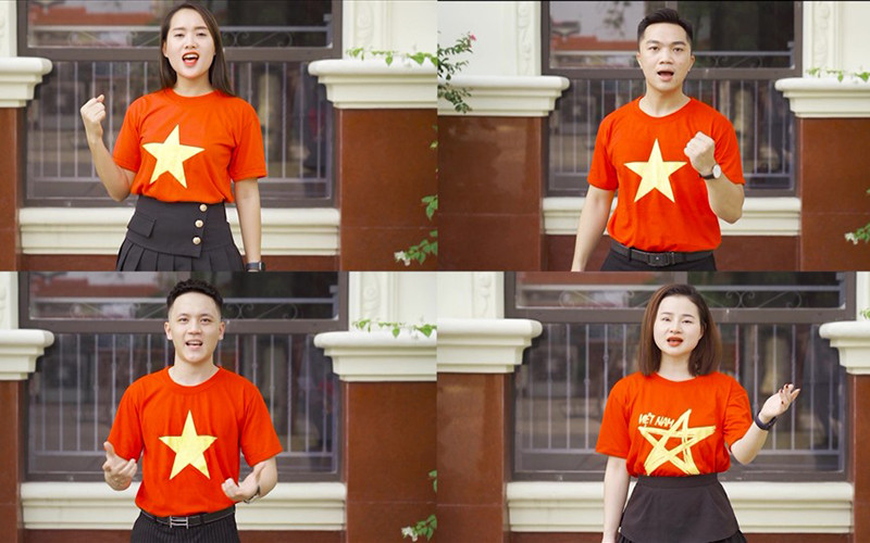 Hình ảnh trong MV âm nhạc “Việt Nam chống dịch vang danh” của nhạc sĩ Xuân Trí.