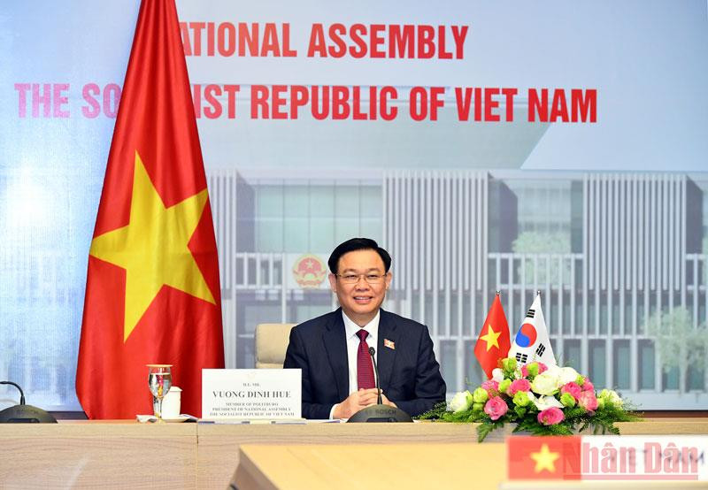 Chủ tịch Quốc hội Vương Đình Huệ. (Ảnh: DUY LINH)