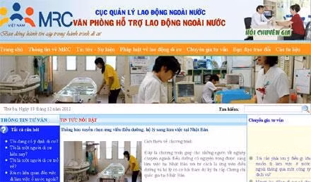 Khai trương website cho lao động ngoài nước