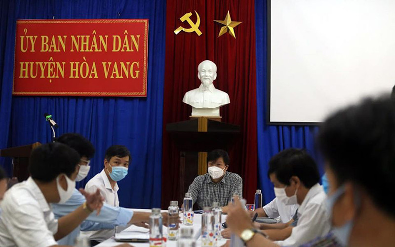 PGS, TS Trần Như Dương tại buổi làm việc với UBND huyện Hòa Vang.