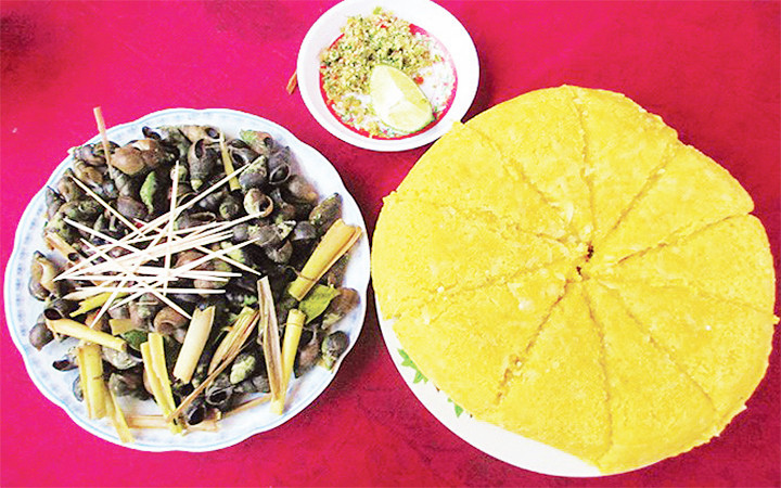 Cơm bồi, món ăn dân dã. Ảnh: HƯƠNG NGUYỄN