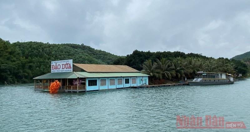 Đảo Dừa - đảo du lịch xanh tựa lưng vào mênh mông “rừng ông Tuy”.