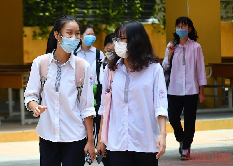 Thí sinh tại Kỳ thi tốt nghiệp trung học phổ thông 2021. Ảnh: THUỶ NGUYÊN