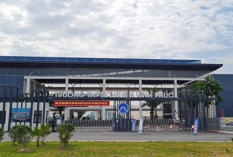 Trường THPT Chuyên Vĩnh Phúc được đầu tư xây dựng khang trang, hiện đại