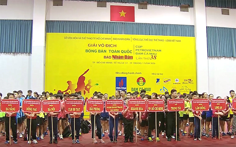 Khai mạc Giải vô địch bóng bàn toàn quốc Báo Nhân Dân năm 2020