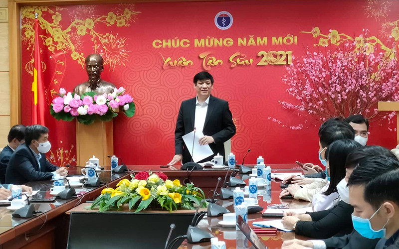 Bộ trưởng Y tế Nguyễn Thanh Long chủ trì cuộc họp sáng nay.