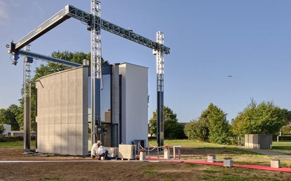 Ngôi nhà in 3D được tạo ra với mục đích nghiên cứu và làm nổi bật khả năng của kiến trúc in 3D, vì vậy không ai được sống trong đó. Ảnh: Kamp C & Jasmien.