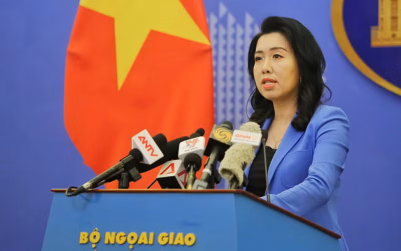 Người phát ngôn Bộ Ngoại giao Việt Nam Lê Thị Thu Hằng.