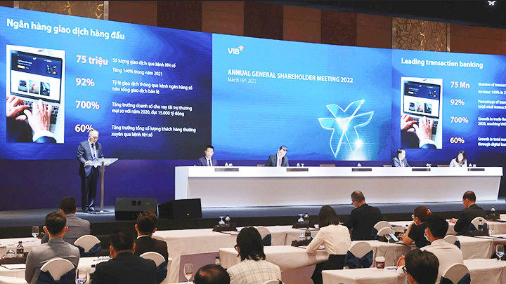 Đại hội đồng cổ đông thường niên 2022 của VIB sáng ngày 16/3.
