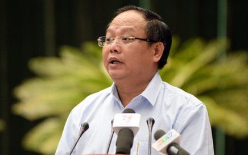 Hình ảnh ông Tất Thành Cang trong một cuộc họp lúc còn công tác.