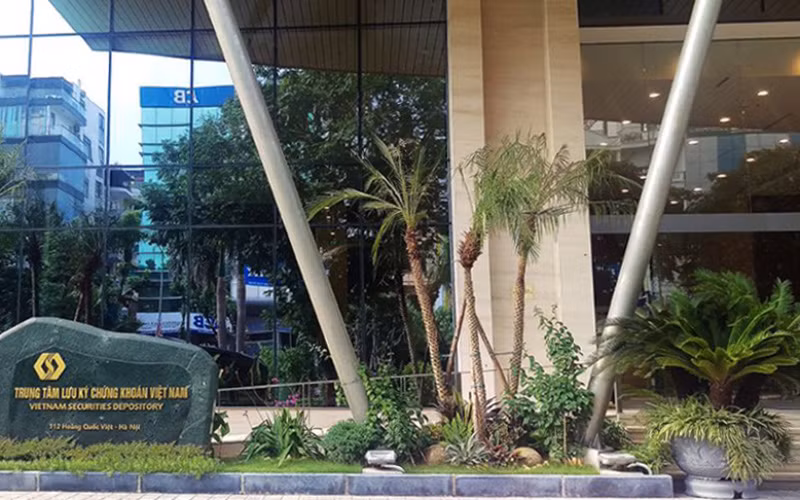 Trụ sở chính của Trung tâm Lưu ký Chứng khoán Việt Nam tại Hà Nội. (Ảnh: VSD)