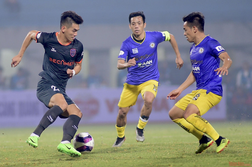 Tiến Linh - người hùng của Bình Dương trong cuộc chạm trán tối 23-1. 