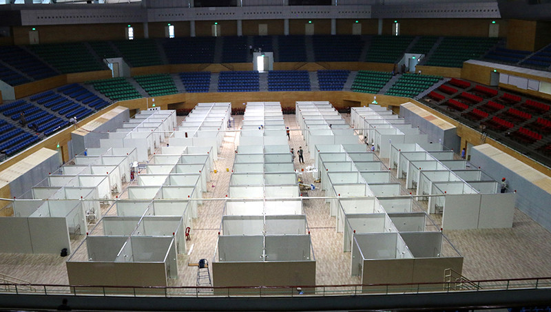 Toàn cảnh bệnh viện dã chiến.