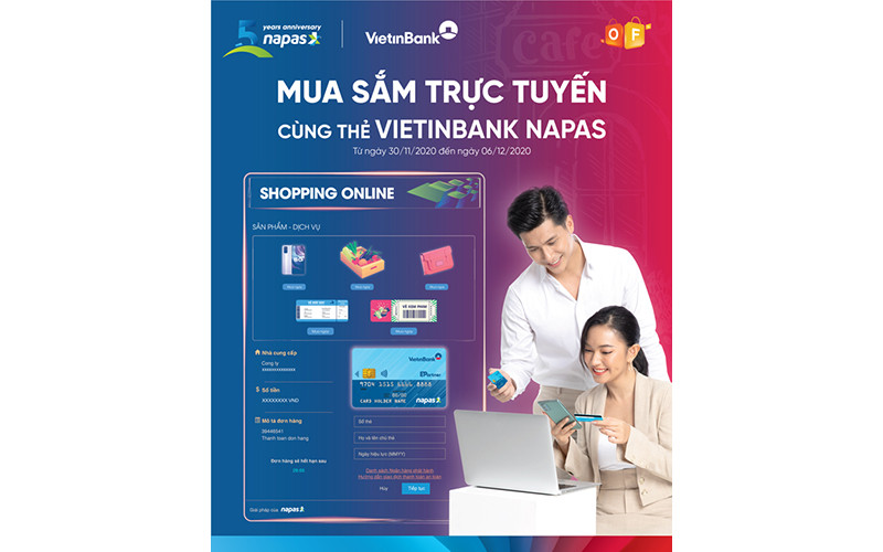 Hấp dẫn CTKM “Mua sắm trực tuyến cùng thẻ VietinBank NAPAS”