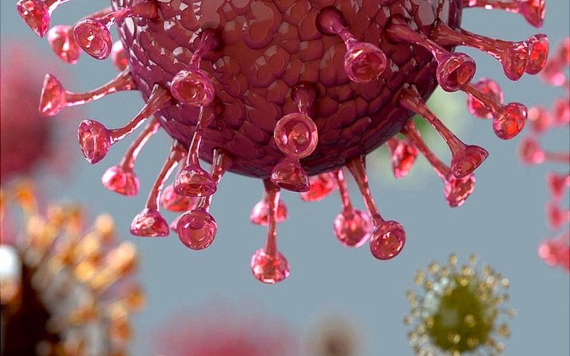 Mô phỏng hình ảnh virus SARS-CoV-2. (Ảnh: Getty Images)