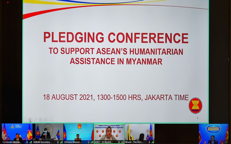 Hội nghị diễn ra theo hình thức trực tuyến. (Ảnh: Báo Thế giới và Việt Nam)