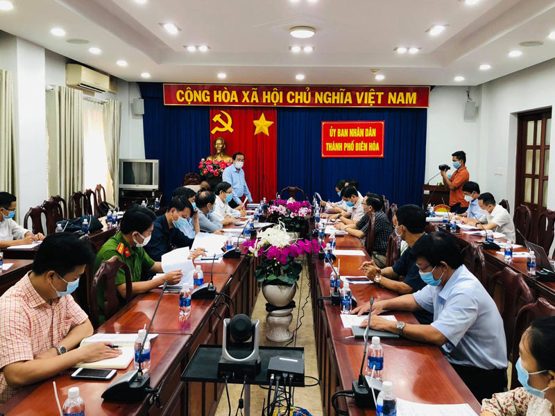 Họp khẩn liên quan đến nguy cơ nhiễm Covid -19 trong Khu công nghiệp Amata.