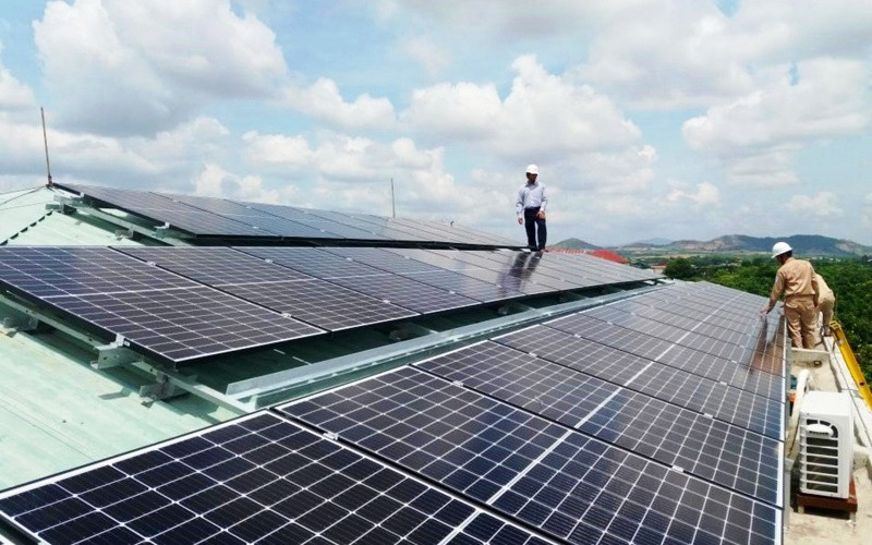 Hệ thống năng lượng mặt trời.