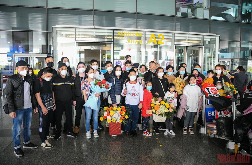 287 công dân người Việt Nam tại Ukraine đã về nước an toàn. (Ảnh: THÀNH ĐẠT)