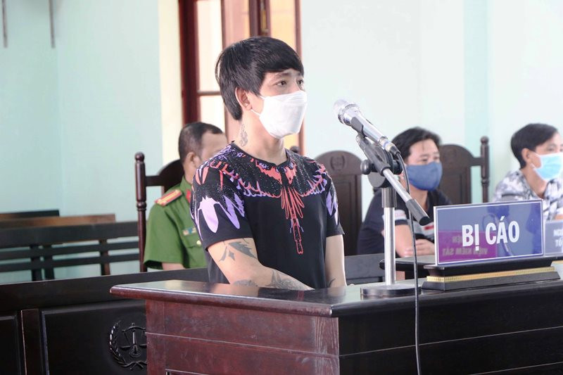 Bị cáo Phan Văn Tâm tại phiên tòa.