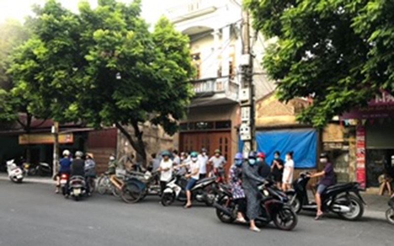 Hiện trường nơi nạn nhân bị đâm trọng thương dẫn đến tử vong.