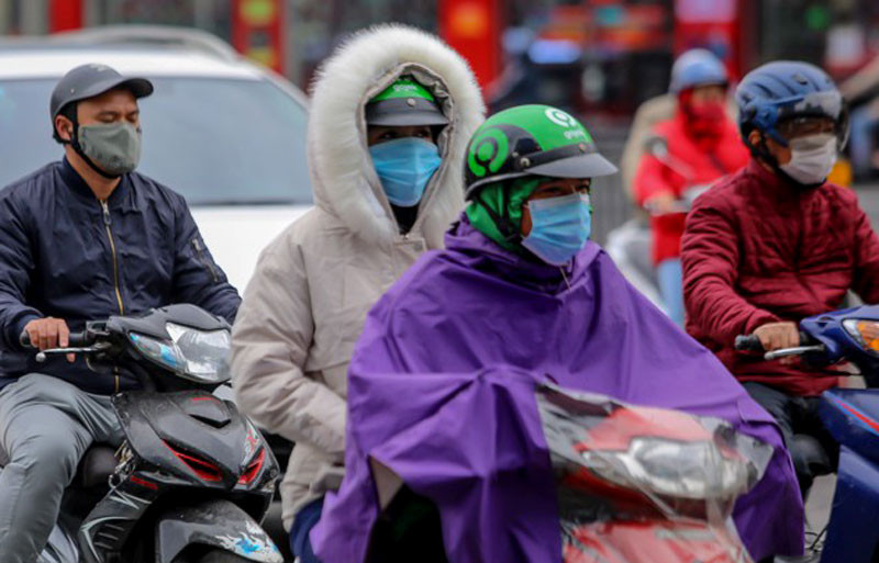 Khu vực Hà Nội mưa nhỏ, trời rét đậm, rét hại với nền nhiệt thấp nhất 11-13 độ C. (Ảnh minh họa)