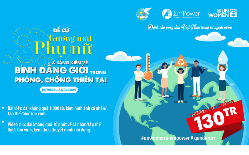 Sáng tác thông điệp truyền thông về bình đẳng giới trong phòng, chống thiên tai