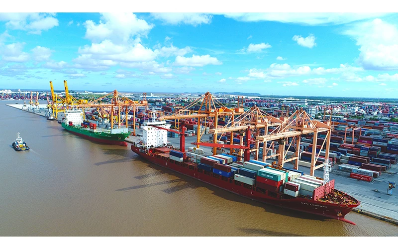 Năm 2021, cả ba lĩnh vực trụ cột là cảng biển, vận tải biển, dịch vụ hàng hải của VIMC đều ghi nhận lợi nhuận tích cực. Nguồn: VIMC