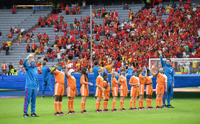 Hình ảnh trước trận đấu kinh điển Bỉ gặp Italia ở tứ kết EURO 2020. (Ảnh: UEFA)