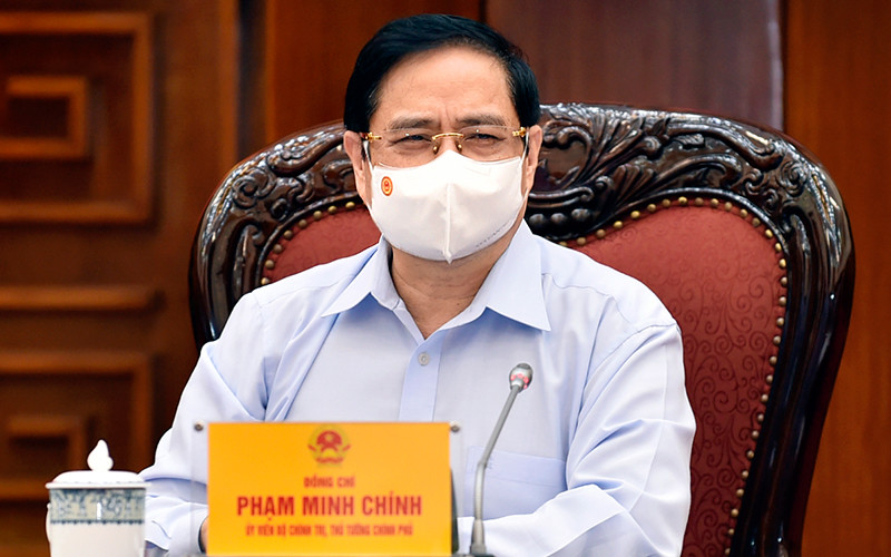 Thủ tướng Phạm Minh Chính chủ trì hội nghị. Ảnh: Nhật Bắc