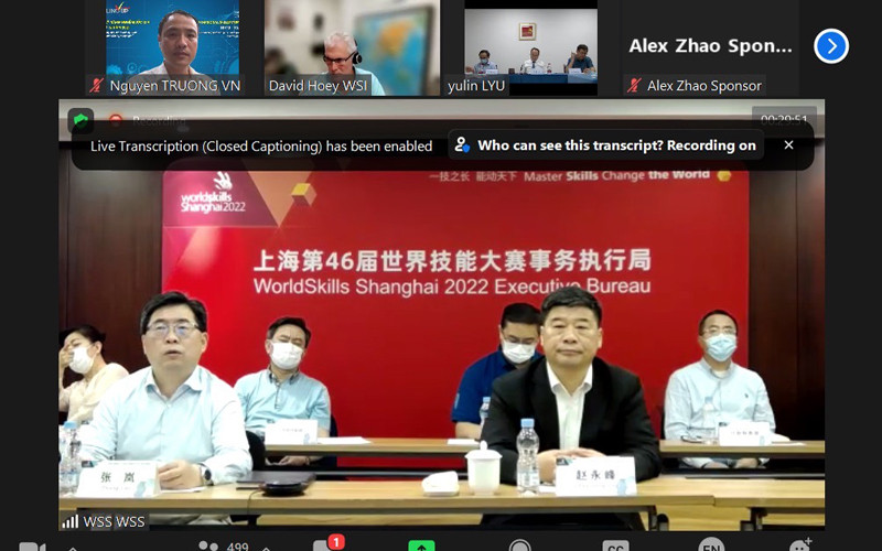 Tổ chức Kỹ năng thế giới (WSI) tổ chức cuộc họp trực tuyến ngày 31/5/2021.