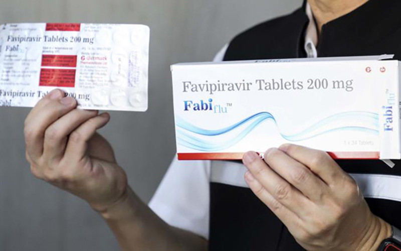 Thuốc Favipiravir dùng để điều trị bệnh nhân Covid-19. (Ảnh: Bưu điện Bangkok)