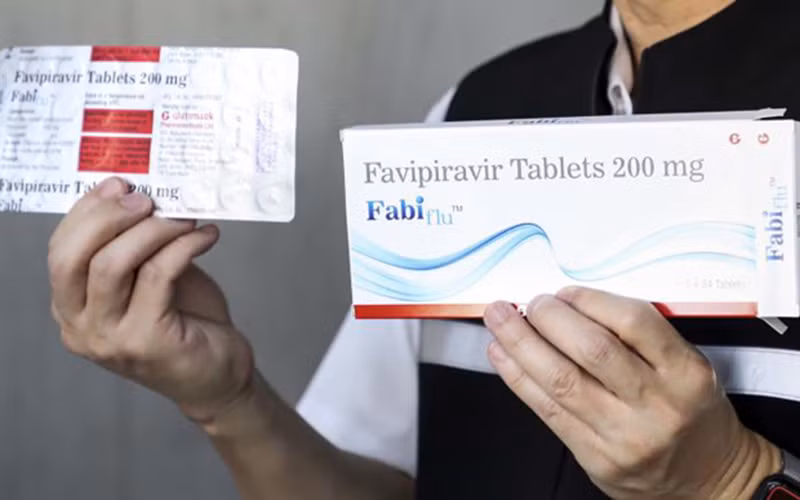 Thuốc Favipiravir dùng để điều trị bệnh nhân Covid-19. (Ảnh: Bưu điện Bangkok)