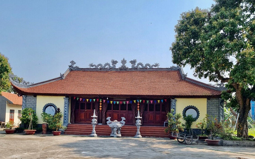 Đình Đại Từ (Văn Lâm, Hưng Yên, một trong những nơi thờ tự Thái sư Lưu Cơ. (Ảnh: Ban tổ chức hội thảo cung cấp)
