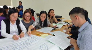 Giáo viên tham gia tập huấn về chương trình giáo dục phổ thông mới (Ảnh minh hoạ: ETEP)