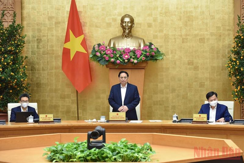 Thủ tướng Phạm Minh Chính chủ trì phiên họp Chính phủ thường kỳ tháng 1.