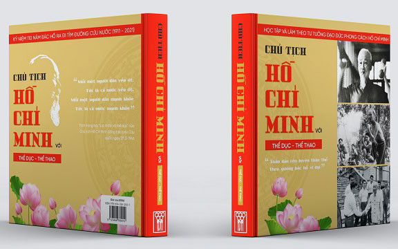 Bộ sách "Chủ tịch Hồ Chí Minh với Thể dục Thể thao. (Ảnh: NXB cung cấp)