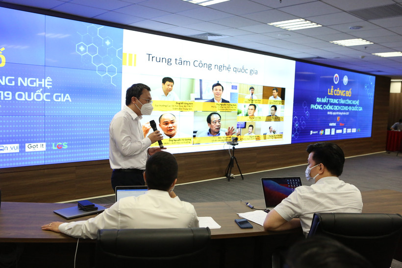 Lễ ra mắt Trung tâm Công nghệ phòng, chống dịch Covid-19 quốc gia ngày 8/8.