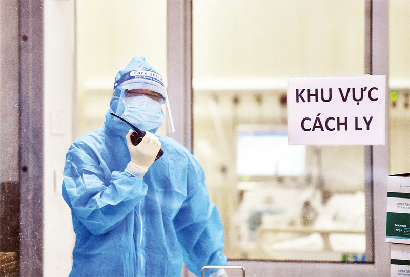 Khu vực điều trị bệnh nhân Covid-19 tại Bệnh viện FV.