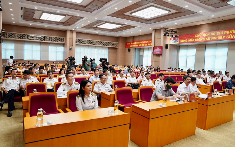 Kiểm toán Nhà nước họp báo công bố công khai các báo cáo kết quả kiểm toán. (Ảnh: NGỌC THẮNG)