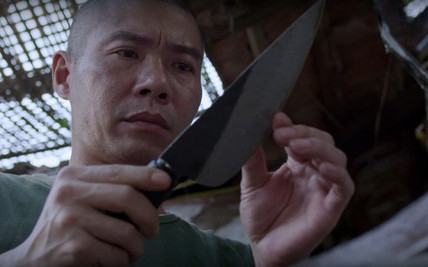 Nghệ sĩ Nhân dân Công Lý bị một đơn vị lợi dụng hình ảnh để phục vụ cho việc bán dao. (Nguồn: Báo Công an nhân dân)