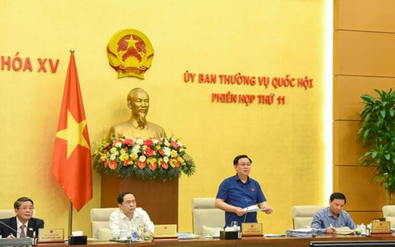 Chủ tịch Quốc hội phát biểu tại Phiên họp lần thứ 11 của Ủy ban Thường vụ Quốc hội. (Ảnh minh họa: Duy Linh/BND)