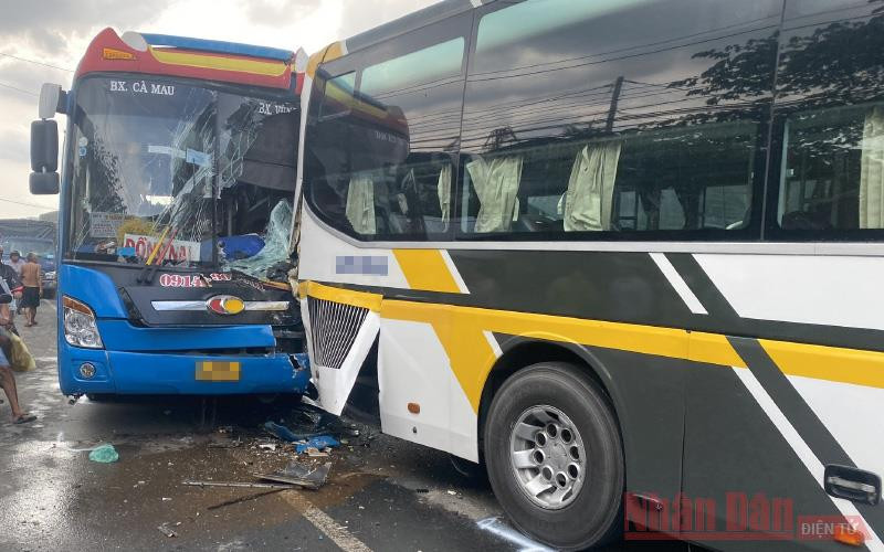 Hiện trường vụ tai nạn.