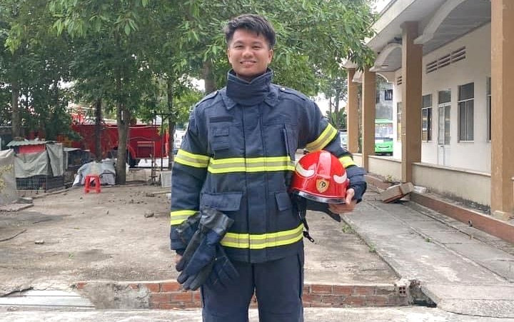 Đồng chí Thái Ngô Hiếu đã cứu sống 4 nạn nhân bị đuối nước.