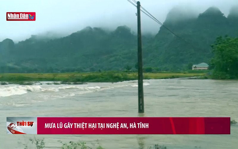 Mưa lũ gây thiệt hại tại Nghệ An, Hà Tĩnh